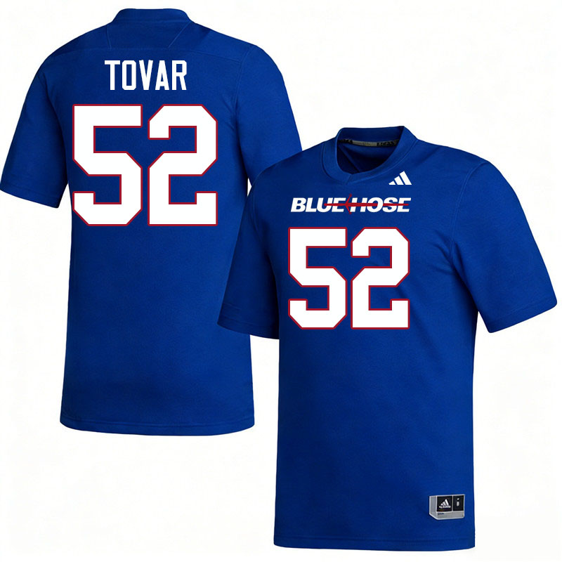 Presbyterian Blue Hose #52 Alejandro Tovar College Football Jerseys,Uniforms-Blue